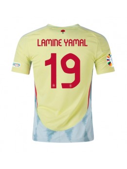 Spanien Lamine Yamal #19 Replika Borta Kläder EM 2024 Kortärmad